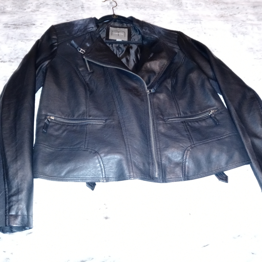 Faux leather jacket